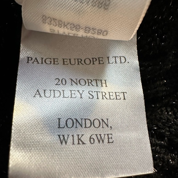 NWT CABLE-KNIT PAIGE Marium CABLE-KNIT Midi Sweater Dress BLACK SPARKLE 🖤✨ Med - Picture 14 of 16